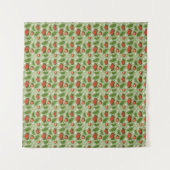 Muster für Obstkörbe - Erdbeeren Wandteppich (Vorderseite (Horizontal))