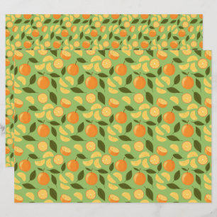 Muster für Obstkörbe - Orangen