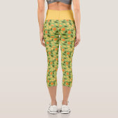 Muster für Obstkörbe - Orangen Capri Leggings (Rückseite)