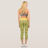Muster für Obstkörbe - Orangen Capri Leggings (Rückseite)