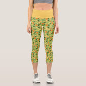 Muster für Obstkörbe - Orangen Capri Leggings (Vorderseite)