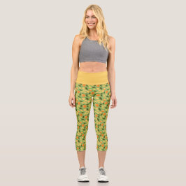 Muster für Obstkörbe - Orangen Capri Leggings
