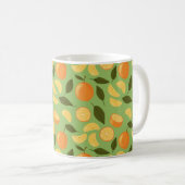 Muster für Obstkörbe - Orangen Kaffeetasse (VorderseiteRechts)