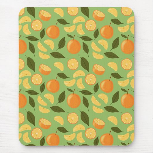 Muster für Obstkörbe - Orangen Mousepad (Vorne)
