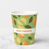 Muster für Obstkörbe - Orangen Pappbecher (Vorderseite)