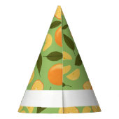 Muster für Obstkörbe - Orangen Partyhütchen (Rückseite)