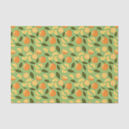 Muster für Obstkörbe - Orangen Seidenpapier