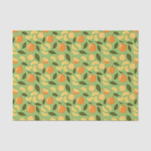 Muster für Obstkörbe - Orangen Seidenpapier