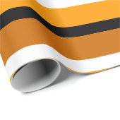 Muster für orange braune Streifen Geschenkpapier (Rolleneckpunkt)