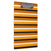 Muster für orange braune Streifen Klemmbrett (Rechts)