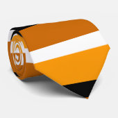 Muster für orange braune Streifen Krawatte (Gerollt)