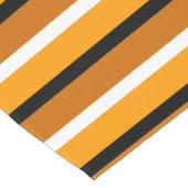 Muster für orange braune Streifen Kurzer Tischläufer (Ecke)