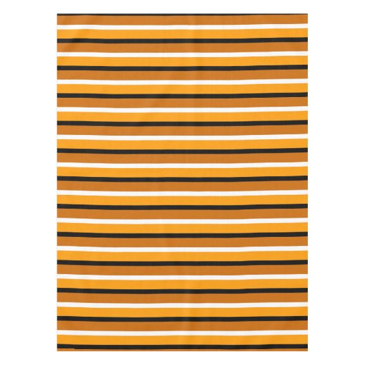 Muster für orange braune Streifen Tischdecke (Vorderseite)