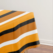 Muster für orange braune Streifen Tischdecke (Beispiel)