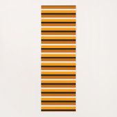 Muster für orange braune Streifen Yogamatte (Rückseite)