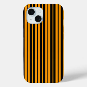 Muster für orange schwarze vertikale Streifen Case-Mate iPhone Hülle