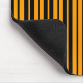 Muster für orange schwarze vertikale Streifen Mousepad (Ecke)