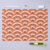 Muster für orange und braune japanische Waves Seidenpapier (Handwerk)