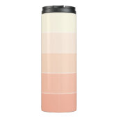 Muster für Orangenstreifen mit kundenspezifischem  Thermosbecher (Rückseite)