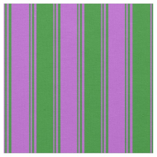Muster für Orchid & Forest Green Lines Stoff (Nahaufnahme)