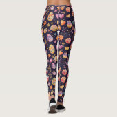 Muster für Ostereier und Blume Leggings (Rückseite)