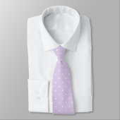 Muster für Pael Lilac und White Polka Dot Krawatte (Gebunden)