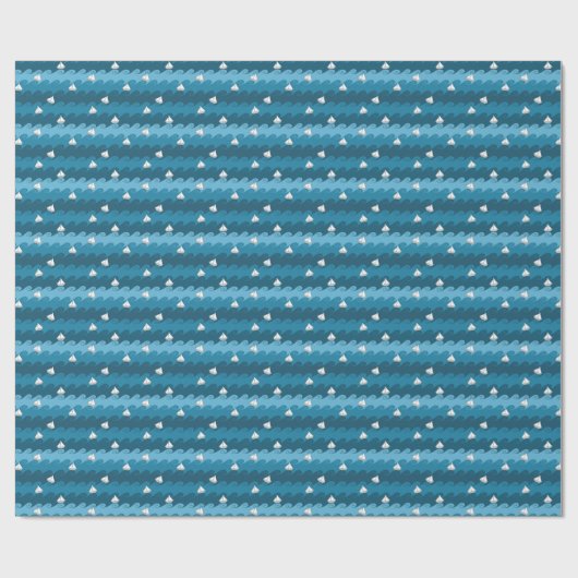 Muster für Papierboote Geschenkpapier (Flach)