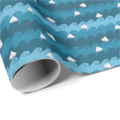 Muster für Papierboote Geschenkpapier (Rolleneckpunkt)