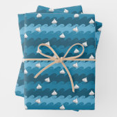 Muster für Papierboote Geschenkpapier Set (Beispiel)