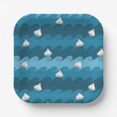 Muster für Papierboote Pappteller (Vorderseite)