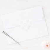 Muster für Papierschnitt Herz-Aufkleber (Umschlag)