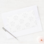 Muster für Papierschnitt Rechteckiger Aufkleber (Umschlag)