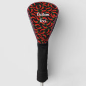 Muster für Paprikaschoten für Hot Chili Golf Headcover (Vorderseite)