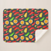 Muster für Paprikaschoten für Hot Chili Sherpadecke (Vorderseite (Horizontal))