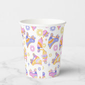 Muster für Party-Skate-Retro-Rollen Pappbecher (Rechts)