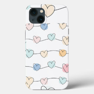 Muster für Pastel Heart Strings   Niedlich Minimal Case-Mate iPhone Hülle