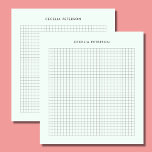 Muster für Pastell-Minze und Quadrat Notizblock<br><div class="desc">Dieses pastellfarbene und quadratische Muster Notizblock ist einfach. Es ist perfekt für den persönlichen oder geschäftlichen Gebrauch. Auch ein perfektes Geschenk für Lehrer.</div>