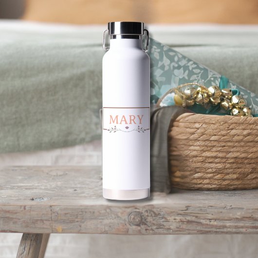 Muster für pastellfarbene Buchstaben Trinkflasche