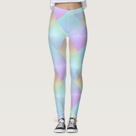 Muster für Pastellquadrate Leggings