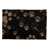 Muster für Paw Prints Kissenbezug (Rückseite-Links)