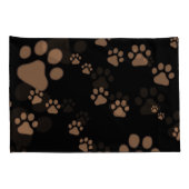 Muster für Paw Prints Kissenbezug (Rückseite-Rechts)