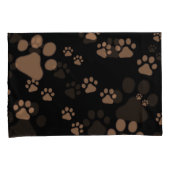 Muster für Paw Prints Kissenbezug (Vorderseite-Rechts)