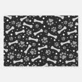 Muster für Paw und Knochen Geschenkpapier Set (Vorderseite)