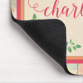 Muster für Peach-Rose Länderzaun Mousepad (Ecke)