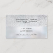 Muster für Perl-Zahlen - Buchhalter Visitenkarte (Rückseite)