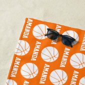 Muster für personalisierte Basketball-Mama Strandtuch (Beispiel)