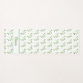 Muster für personalisierte grüne Blätter Yogamatte (Vorderseite (Horizontal))