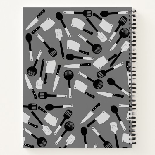 Muster für personalisierte Kochgeräte Notizblock (Rückseite)