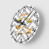 Muster für personalisierte LKW Runde Wanduhr (Winkel)