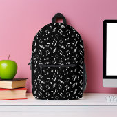 Muster für personalisierte Monogramm-Musiknoten Bedruckter Rucksack